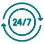 Open 24/7